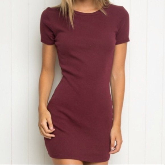 Brandy Melville Dresses & Skirts - Maroon Brandy Melville Dress